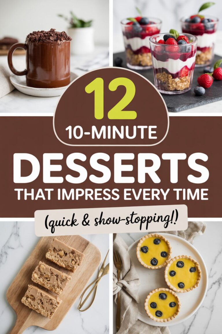 12 10-Minute Desserts That Impress Every Time