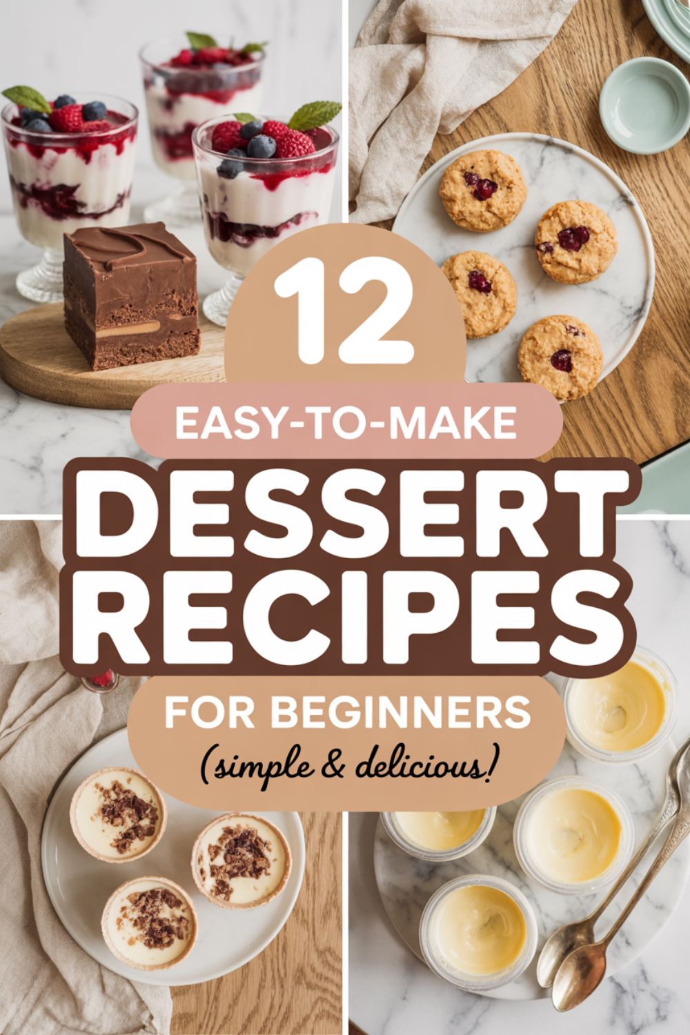 12 Easy to Make Dessert Recipes for Beginners