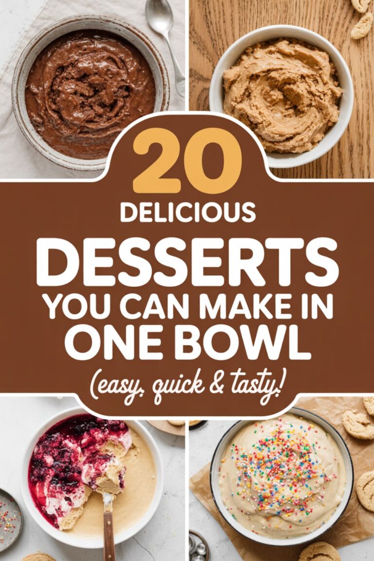 20 Delicious Desserts You Can Make in One Bowl