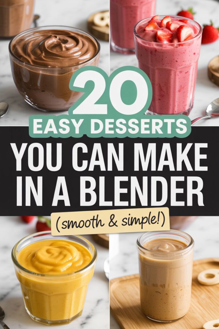 20 Easy Desserts You Can Make in a Blender