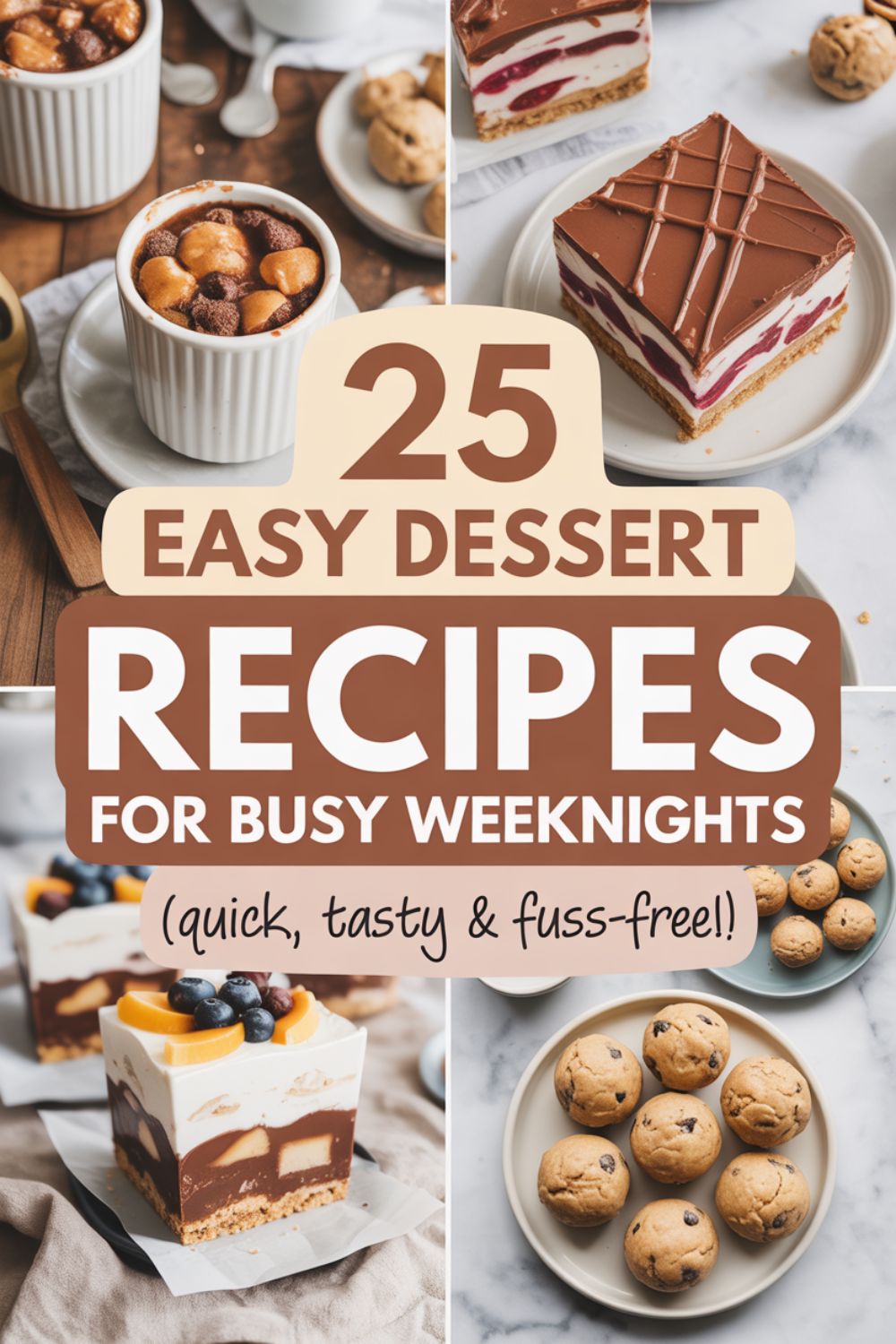 25 Easy Dessert Recipes for Busy Weeknights