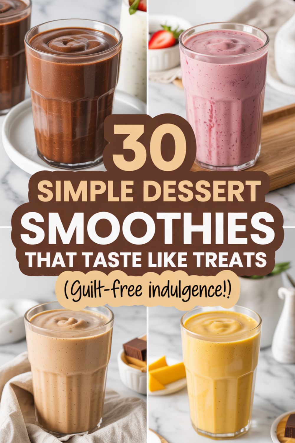 30 Simple Dessert Smoothies That Taste Like Treats