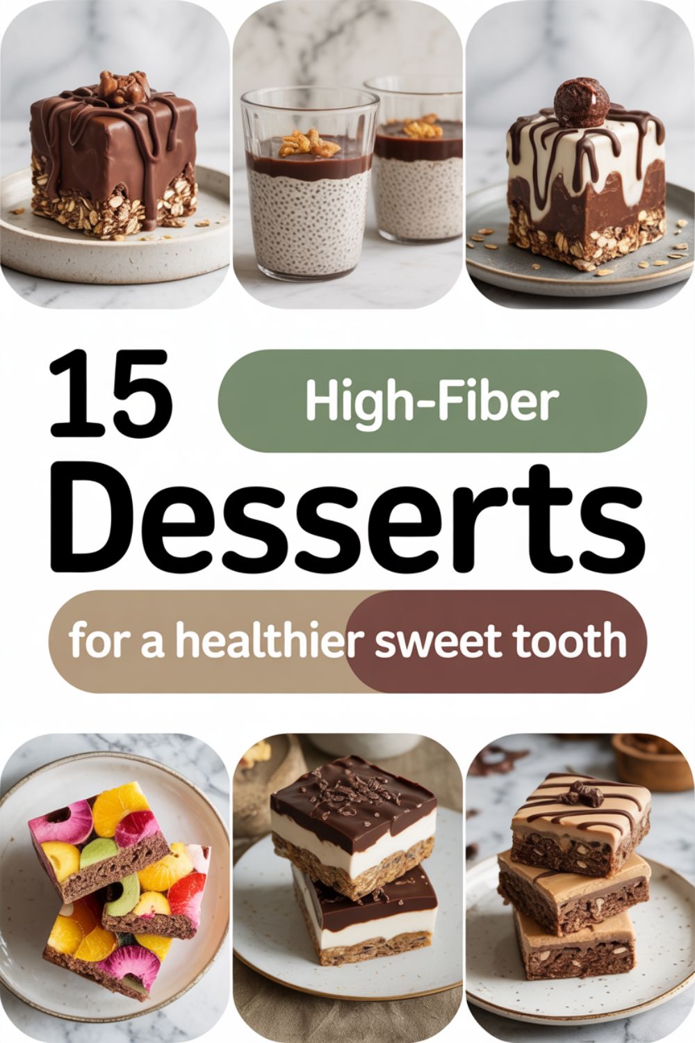 15 High Fiber Desserts for a Healthier Sweet Tooth