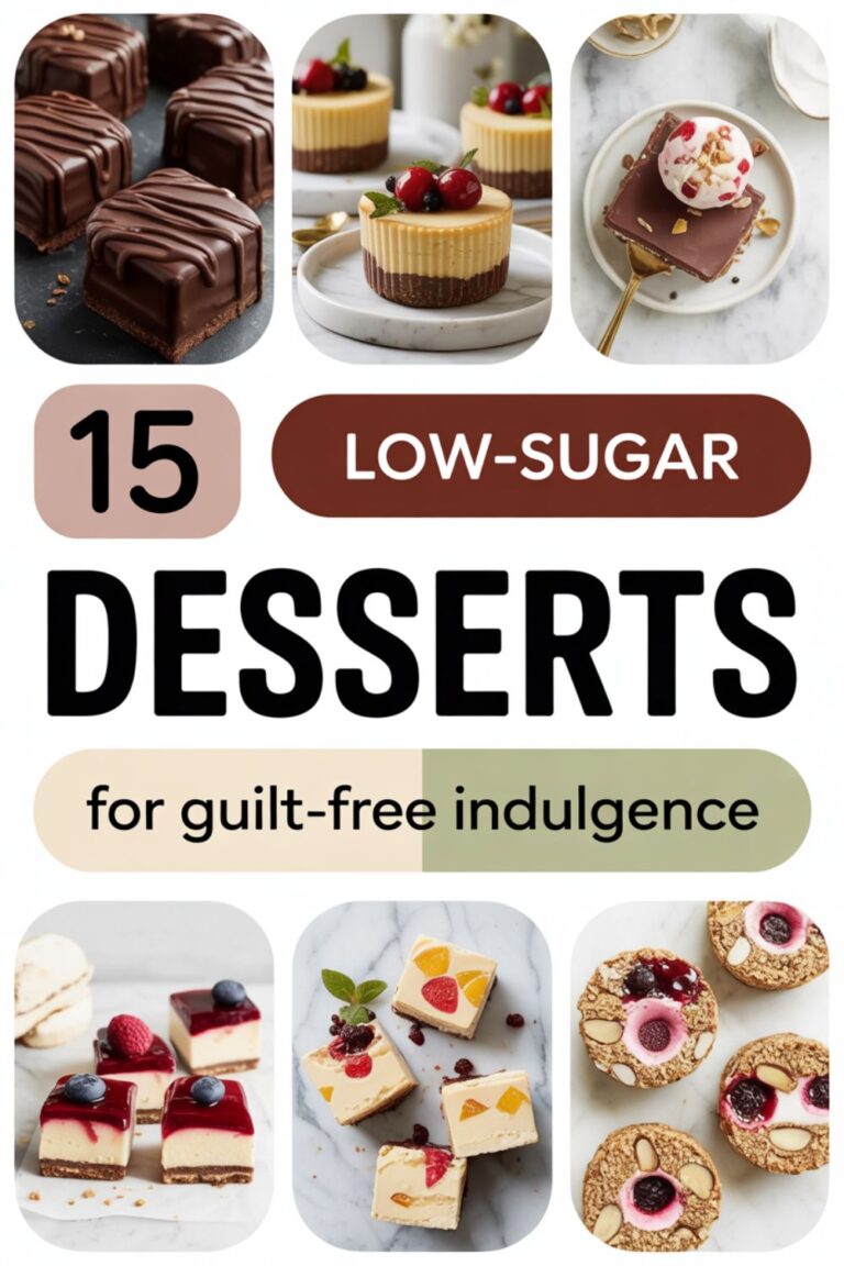 15 Low-Sugar Desserts for Guilt-Free Indulgence