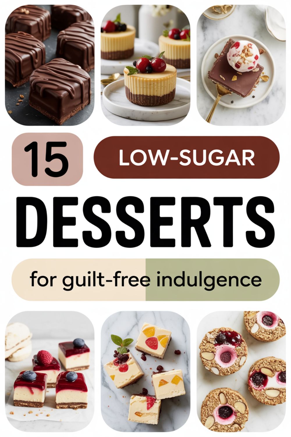 15 Low Sugar Desserts for Guilt Free Indulgence