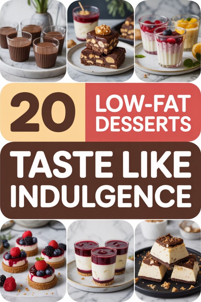 20 Low-Fat Desserts That Taste Like Indulgence