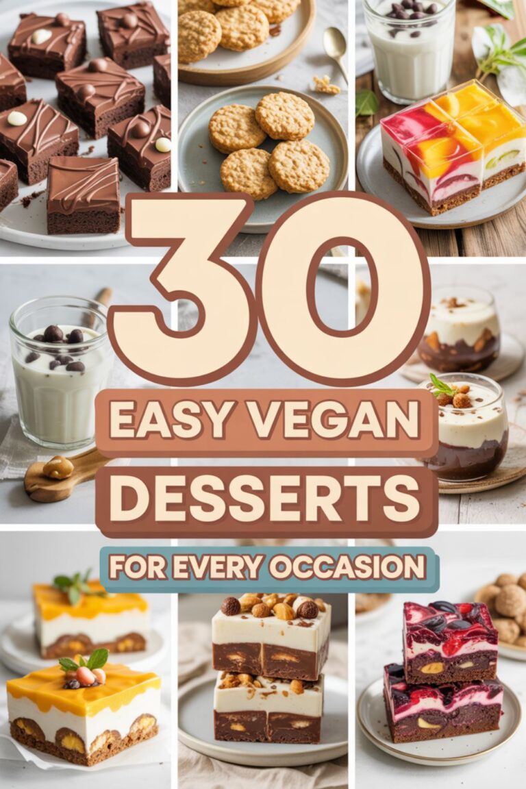 30 Easy Vegan Desserts for Every Occasion