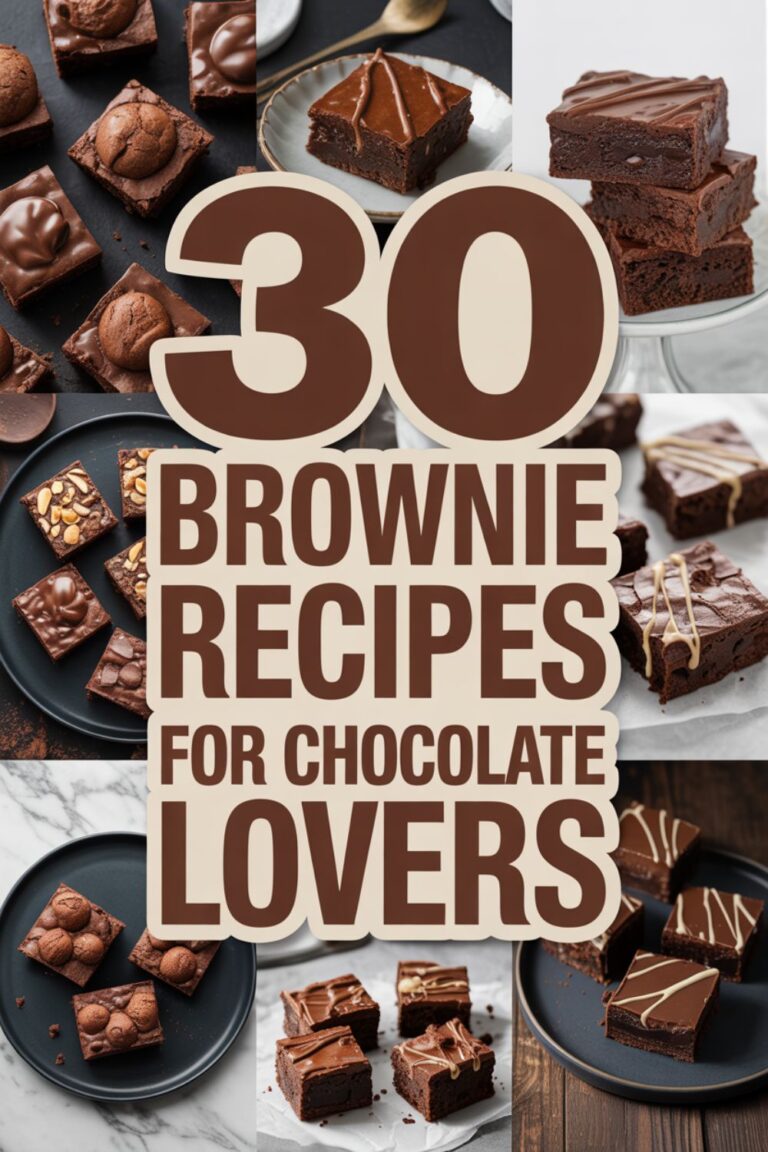 30 Mouthwatering Brownie Recipes for Chocolate Lovers