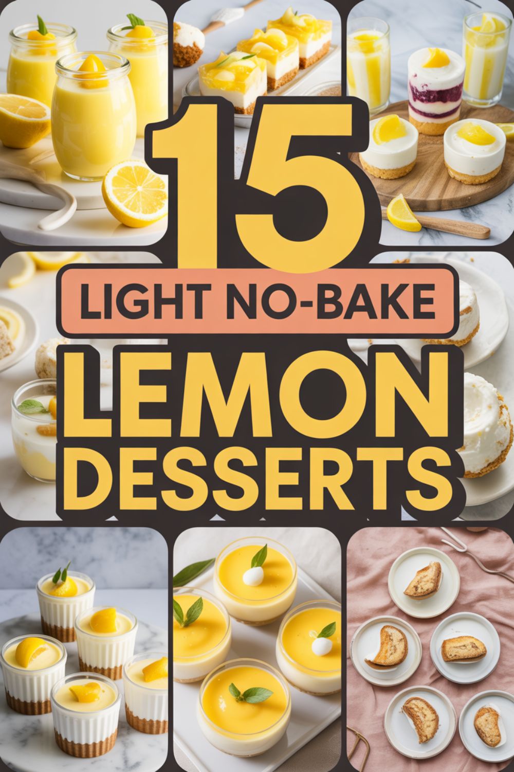 15 Light No Bake Lemon Desserts