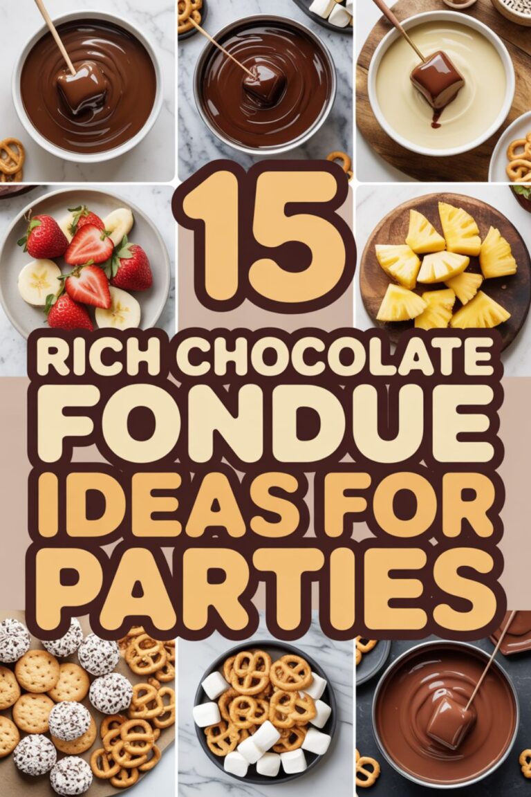 15 Rich Chocolate Fondue Ideas for Parties