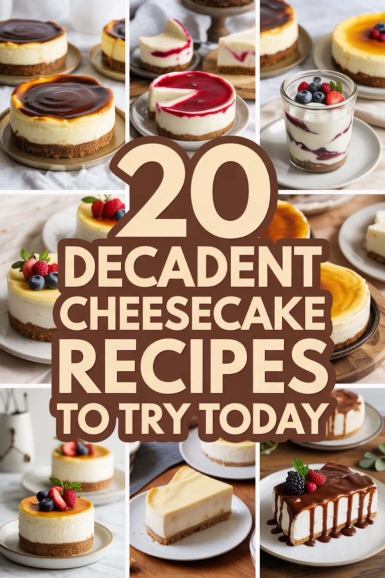 20 Decadent Cheesecake Recipes to Try Today