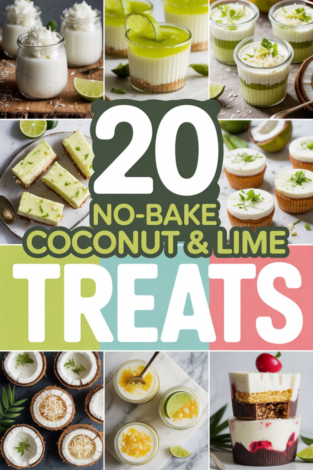 20 No Bake Coconut Lime Treats