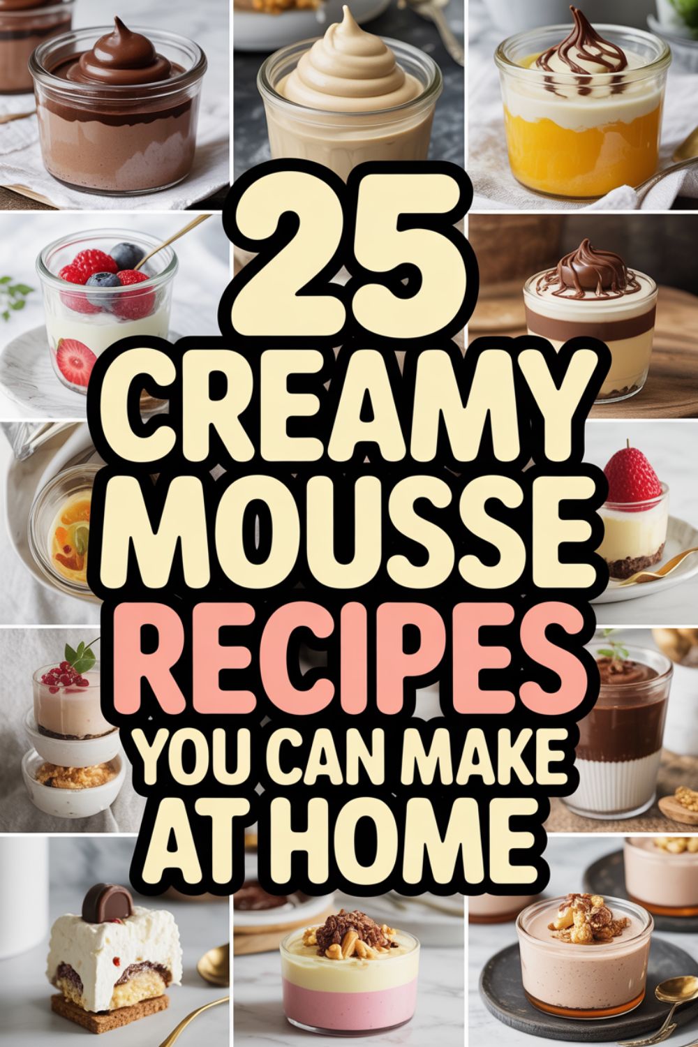 25 Creamy Mousse Recipes You Can Make at Home