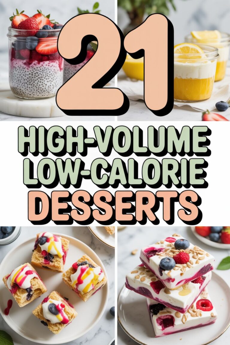 21 High-Volume Low-Calorie Desserts That Actually Fill You Up
