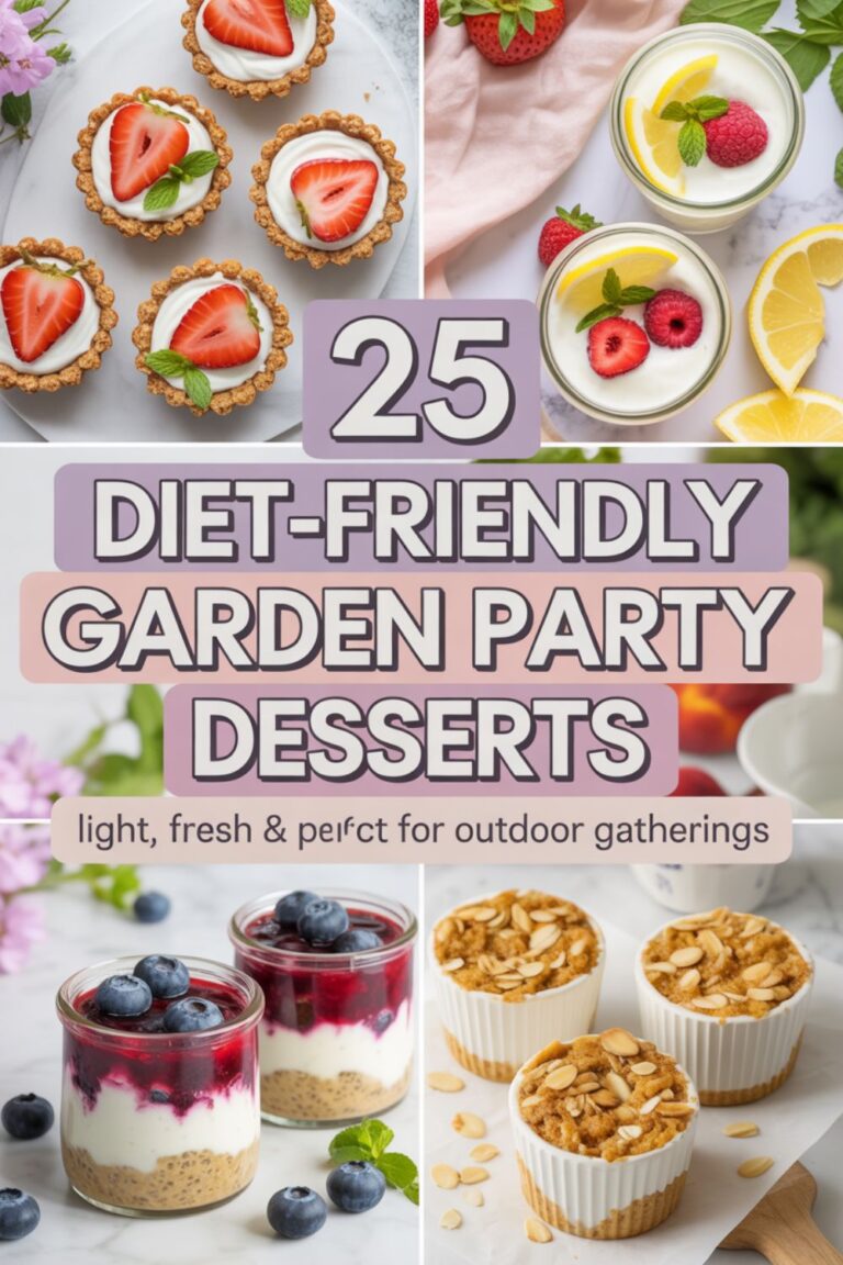 25 Diet-Friendly Garden Party Desserts That Actually Taste Amazing