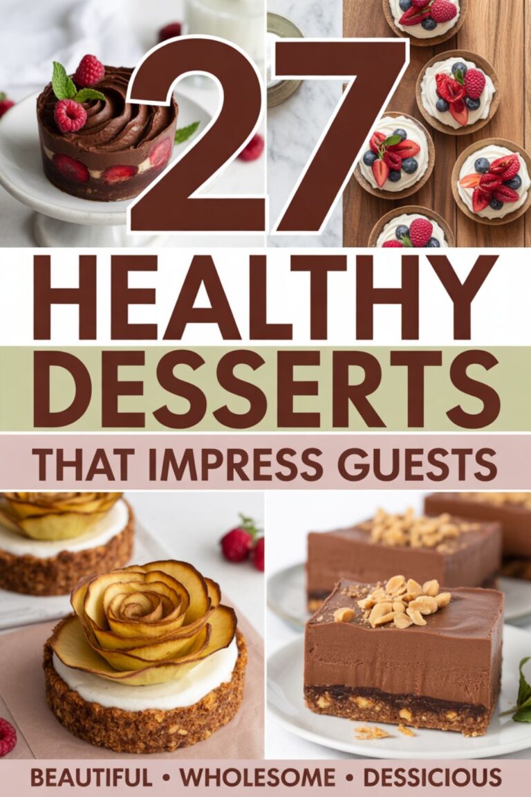 27 Healthy Desserts That Impress Guests